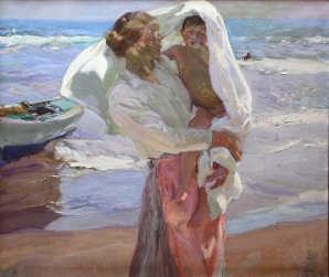 Saliendo del baño - Joaquín Sorolla y Bastida (1915)