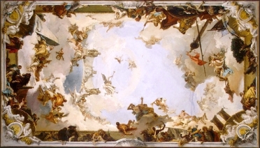 Boceto para el fresco que decora la Boveda del Salon del trono del Palacio Real.