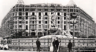 El Hotel Palace en construcción